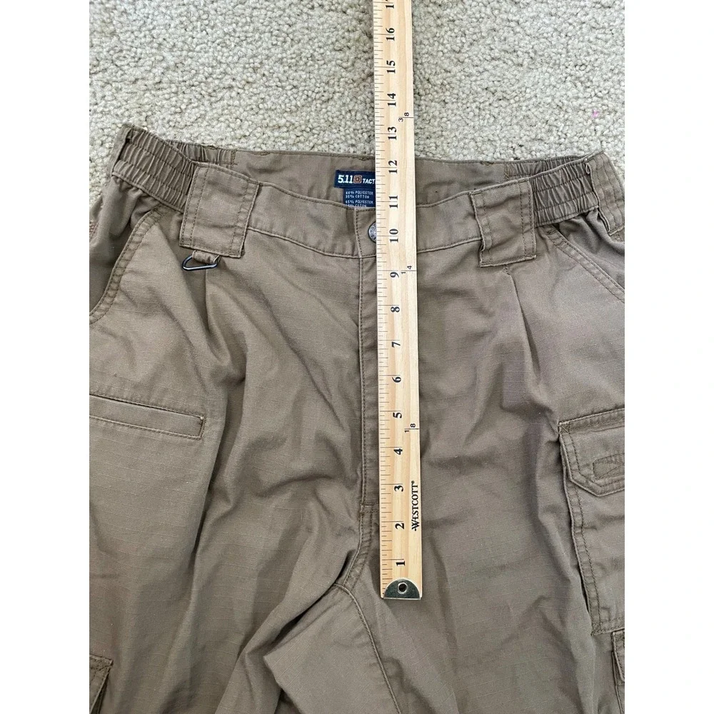 5.11 Tactical Series Cargo Pants Mens 32x34 Brown Ripstop Utility Excellent‎